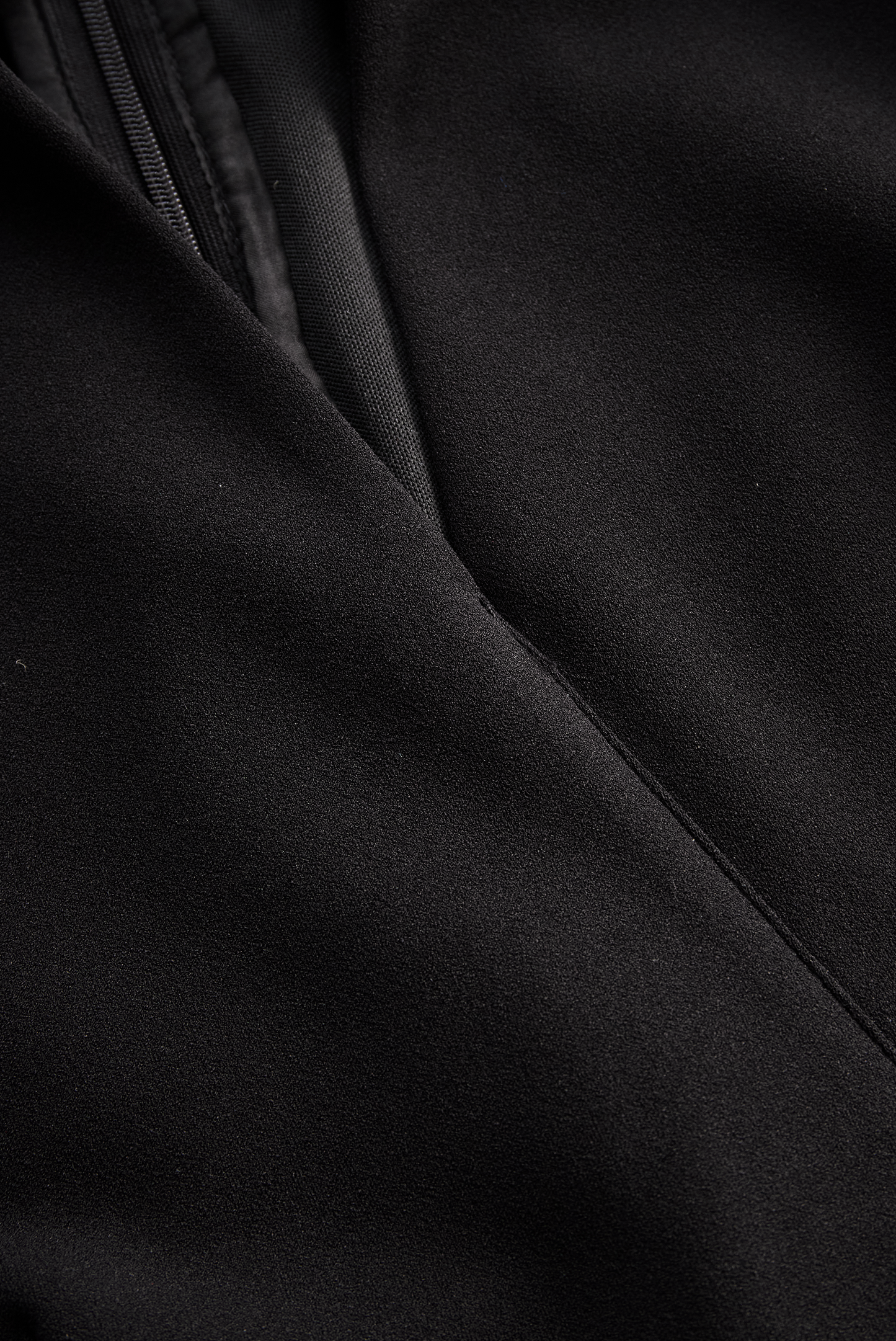 Black Belted Sheath Dress with Mandarin Collar for women | Arvella