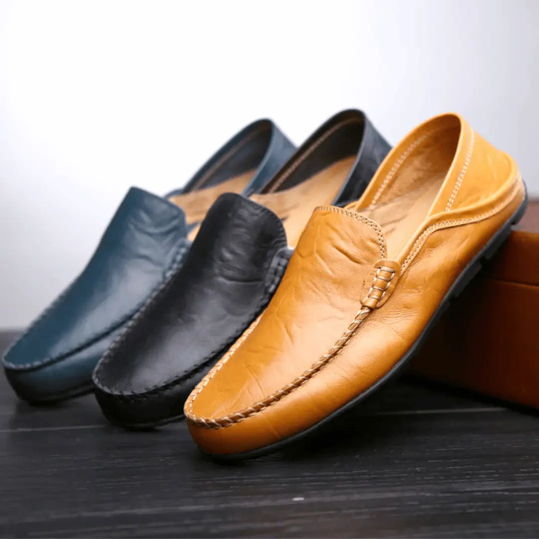 Classic Tuscan slip-on moccasin loafers for men | Matteo Bellucci -13