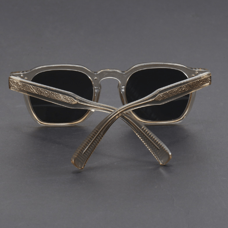 Bold square frame UV protection sunglasses with tinted lenses for men | Marcellis
