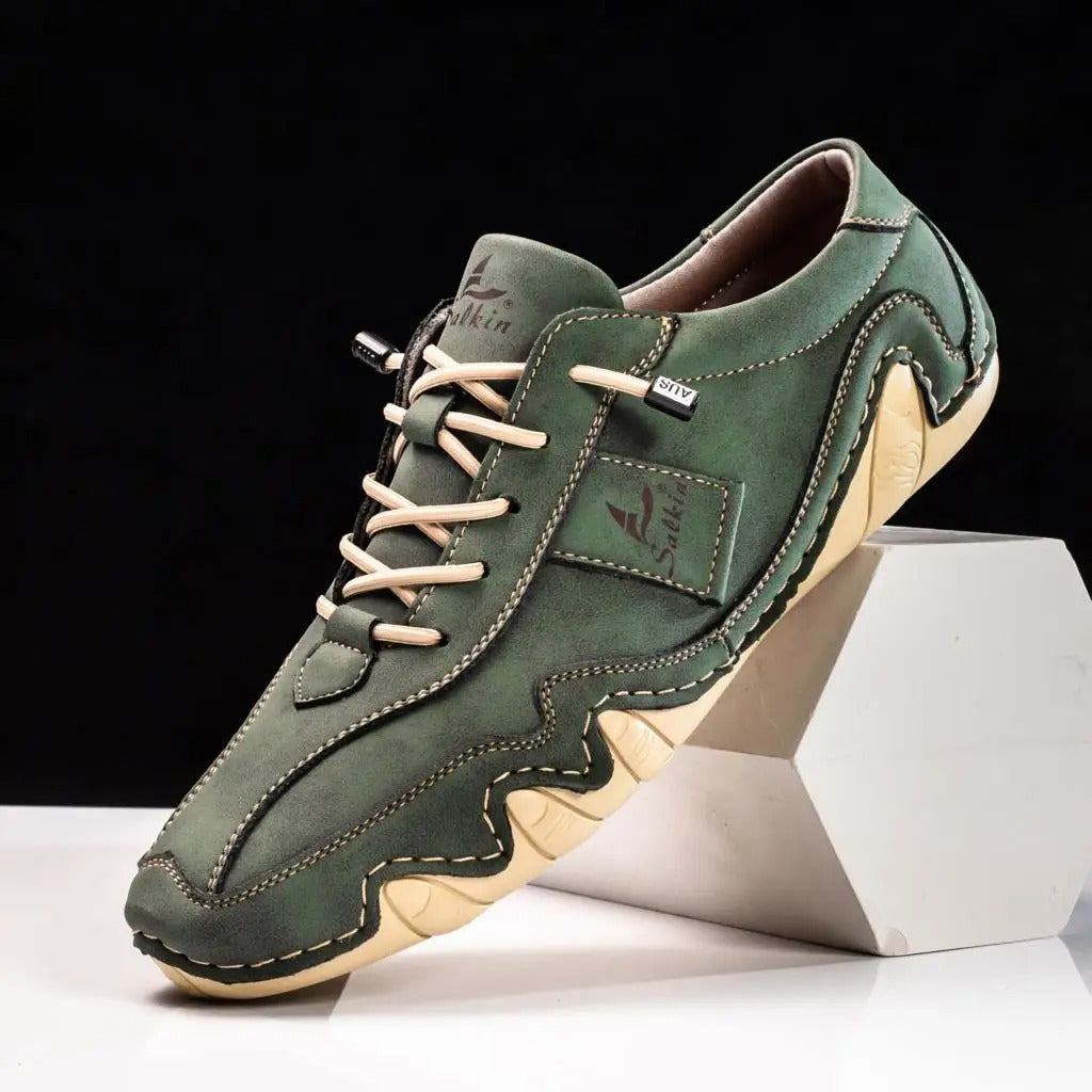 Classic Handcrafted Wavy Sole Shoes for men | Matteo