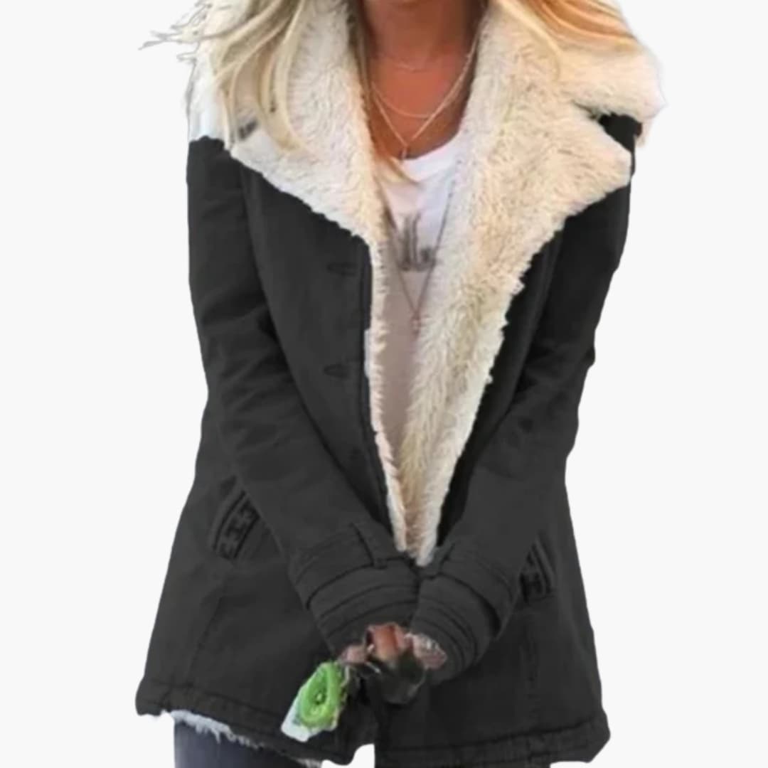 Structured high-collar zip jacket for women -10