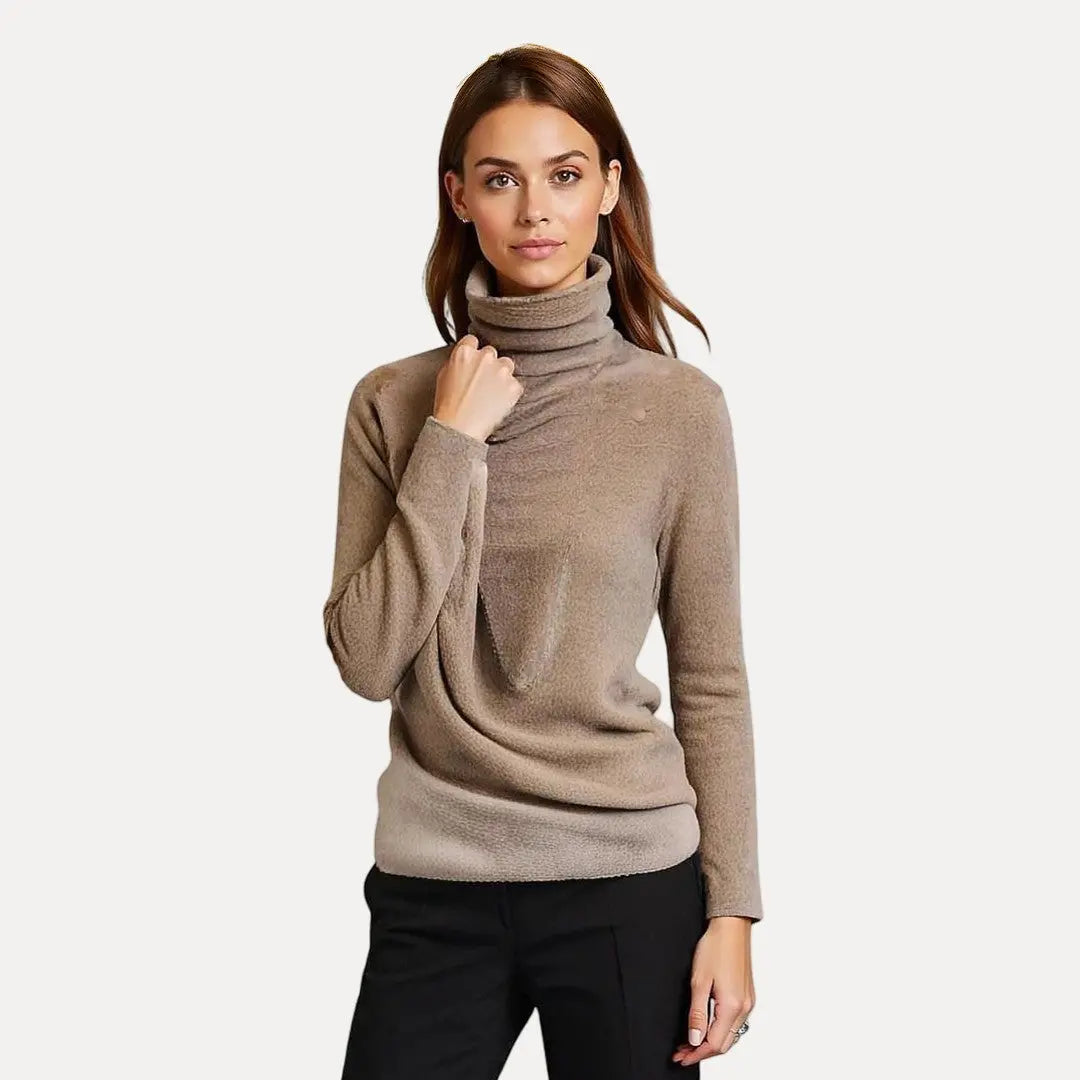Soft cosy turtleneck sweater for women | Emmeline -4