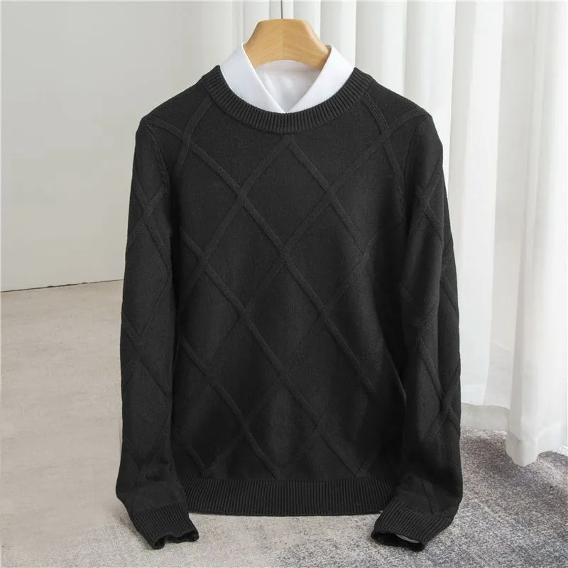 Classic premium cashmere pullover sweater for men | François Blanchet -7