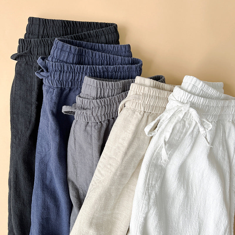 Comfy linen pants for men -8