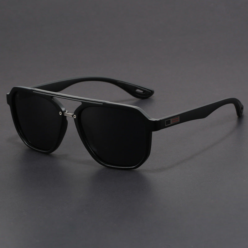 Sharp structured frame sunglasses with UV protection for men | Virexon