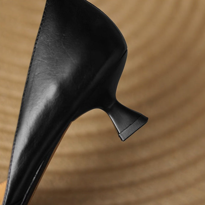 Pointed Toe Bit Strap Kitten Heels for women | Valerine