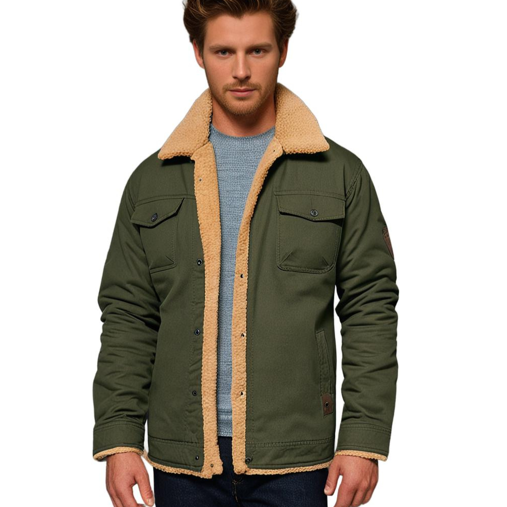 Casual Winter Lined Utility Jacket for men | Hudson