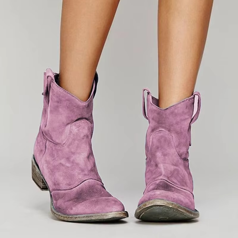 Vintage Western ankle boots with pointed toe for women | Marlowe