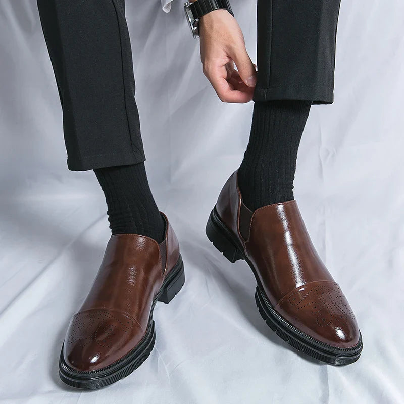 Classic Slip On Panel Dress Shoes for women | Rafael