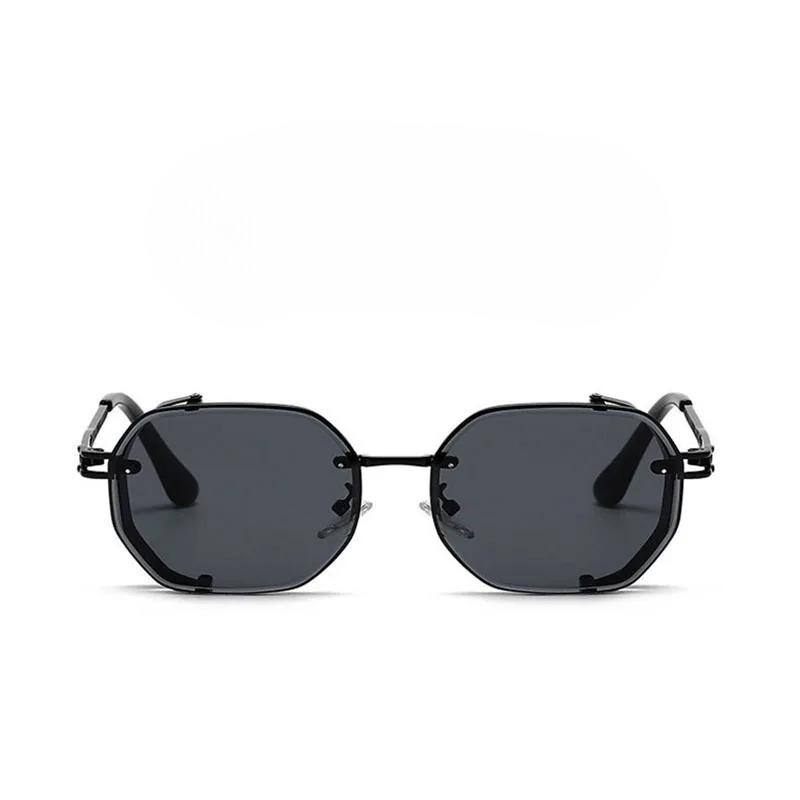 Vintage style polarised aluminium frame sunglasses for men | Steampunk -9