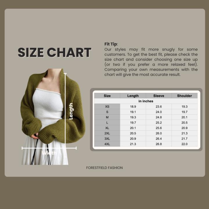 Solid open-front shrug sweater for women | Mirelle