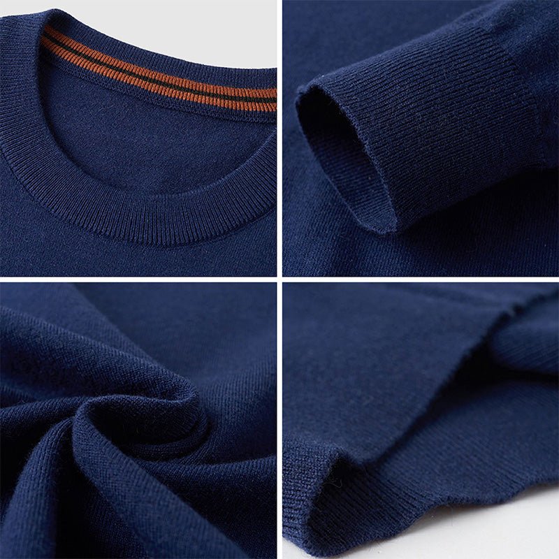 Crew neck warming knit sweater for men | Ben Smith Heritage