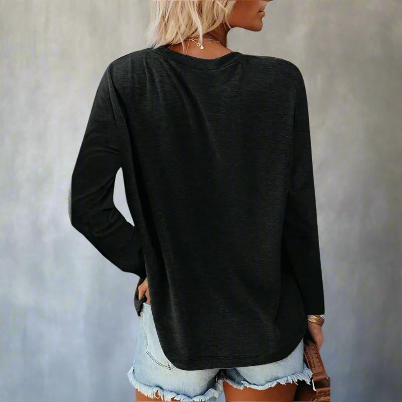 Relaxed long-sleeve casual shirt for women -10