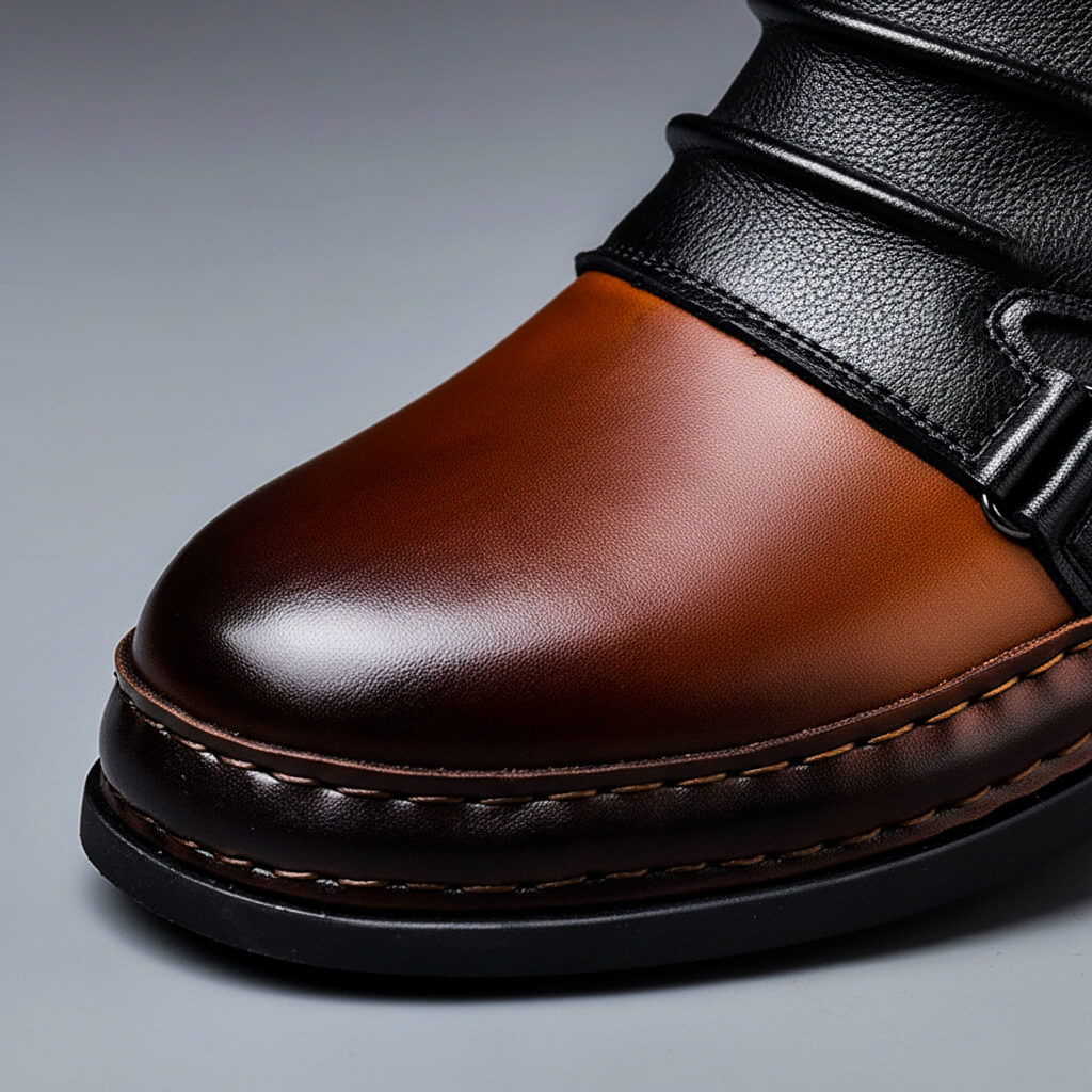Classic polished genuine leather boots for men | Willson -4