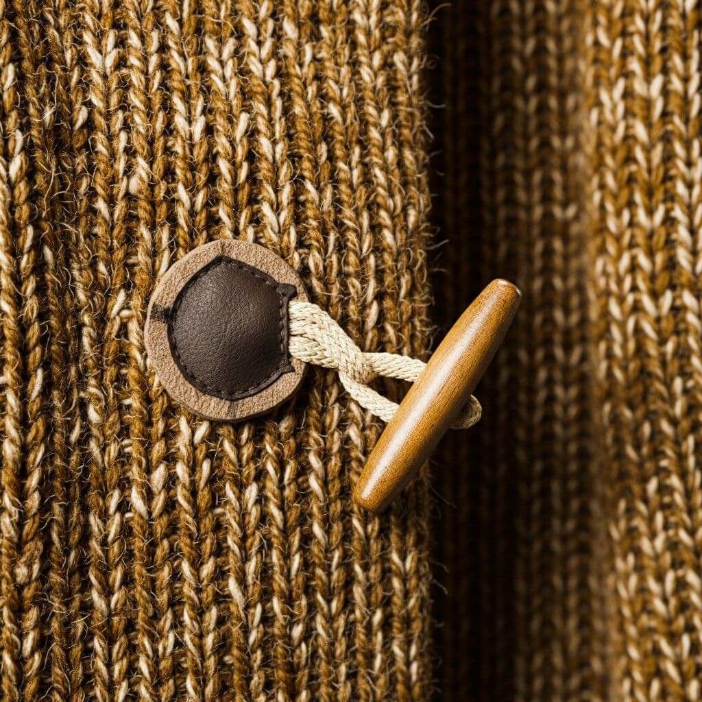 Cosy hooded ribbed knit cardigan for men | Adrian -7