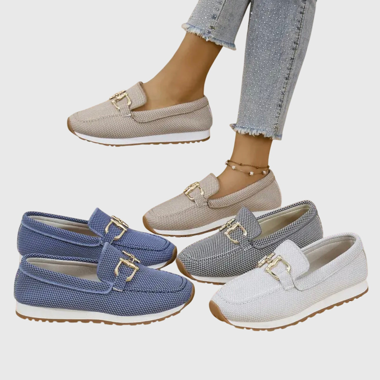 Supportive Classic Slip On Loafers for women | Alessia