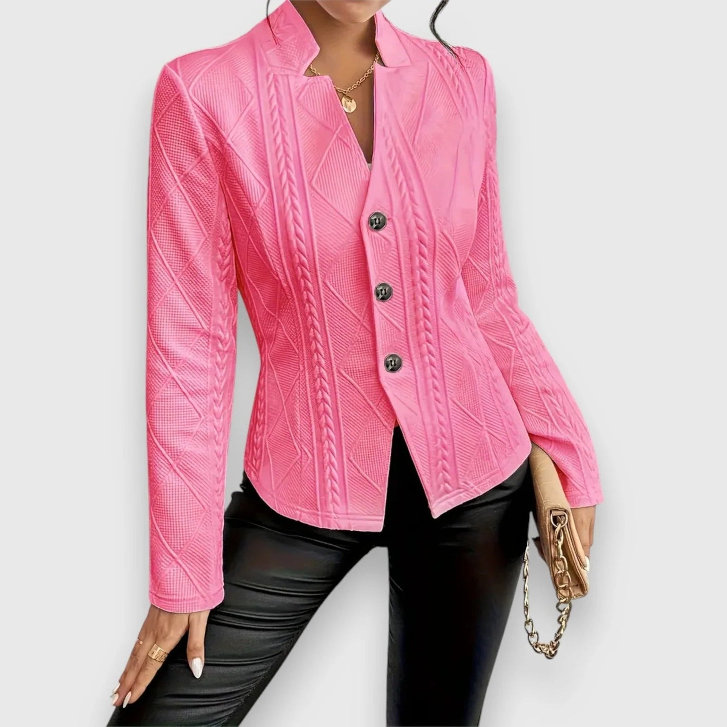 Lightweight transitional jacket with front zipper for women | Elara