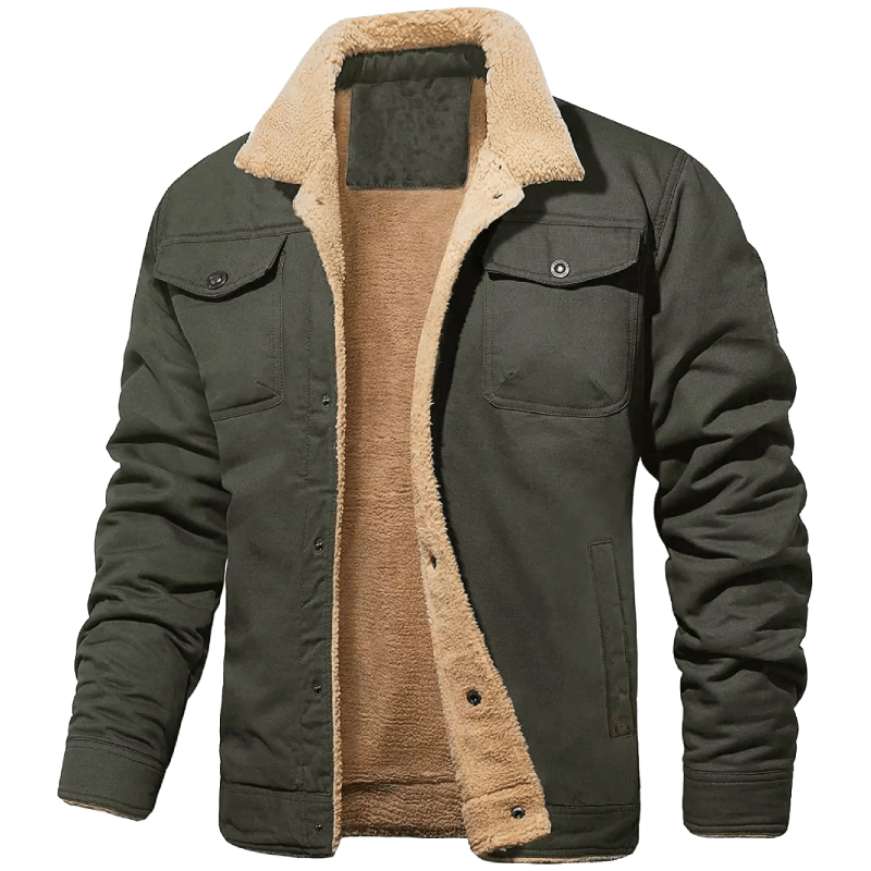 Slim fit pilot style jacket with utility pockets for men | Marksman Aero