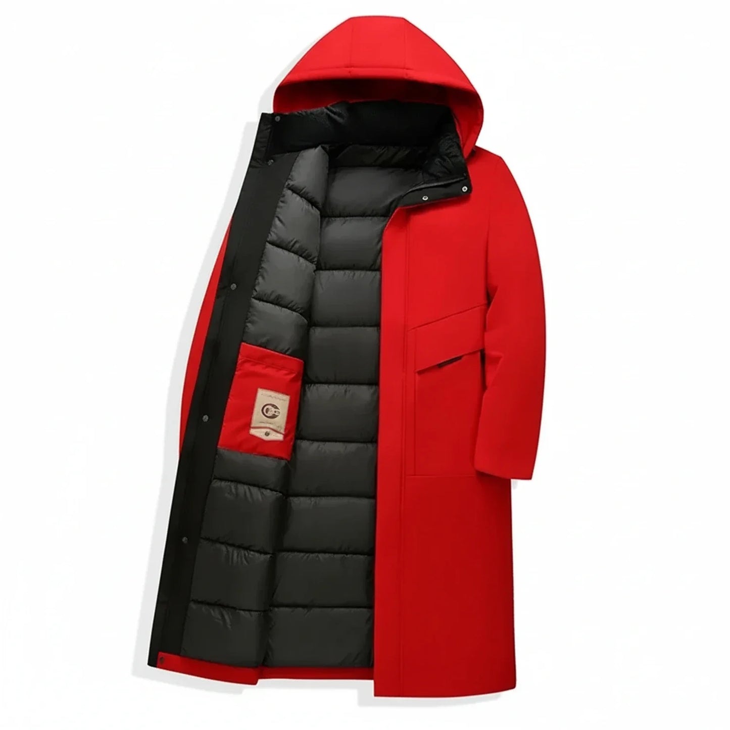 Long Hooded Padded Winter Parka for men | Theron