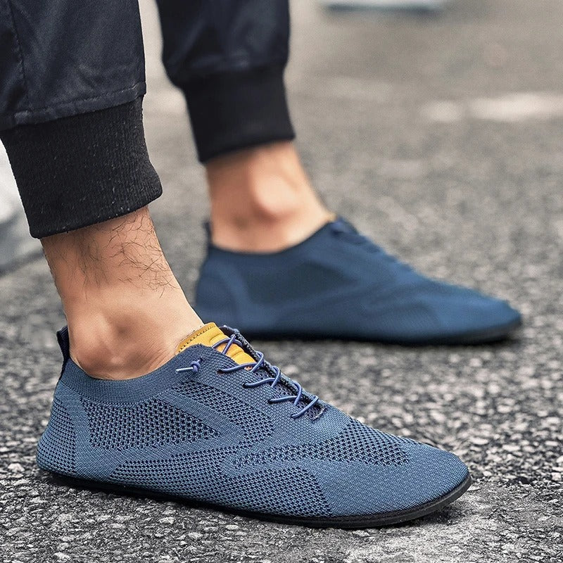 Featherlight comfortable stretch knit slip-on trainers for men | Mesh Knit -13