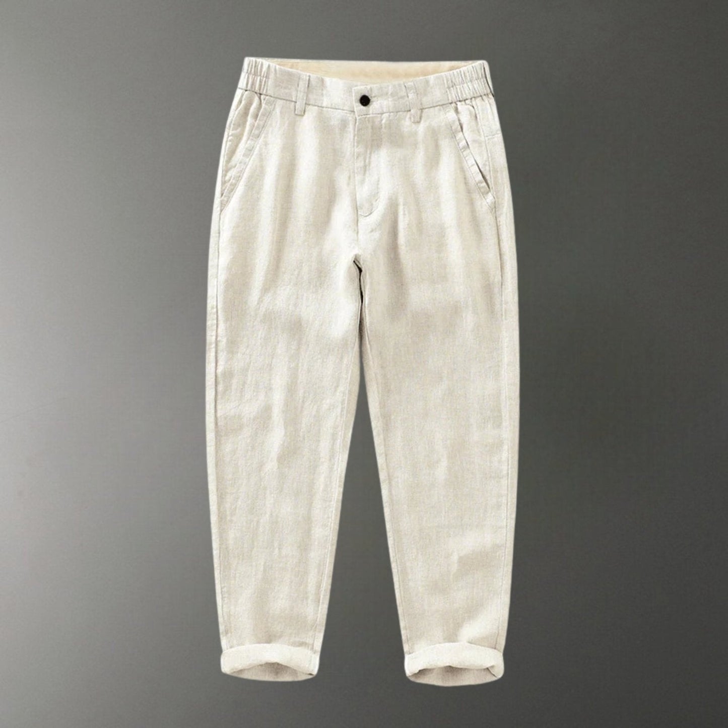 Lightweight tapered warm weather pants with soft waistband for men | Arvello