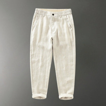 Lightweight tapered warm weather pants with soft waistband for men | Arvello