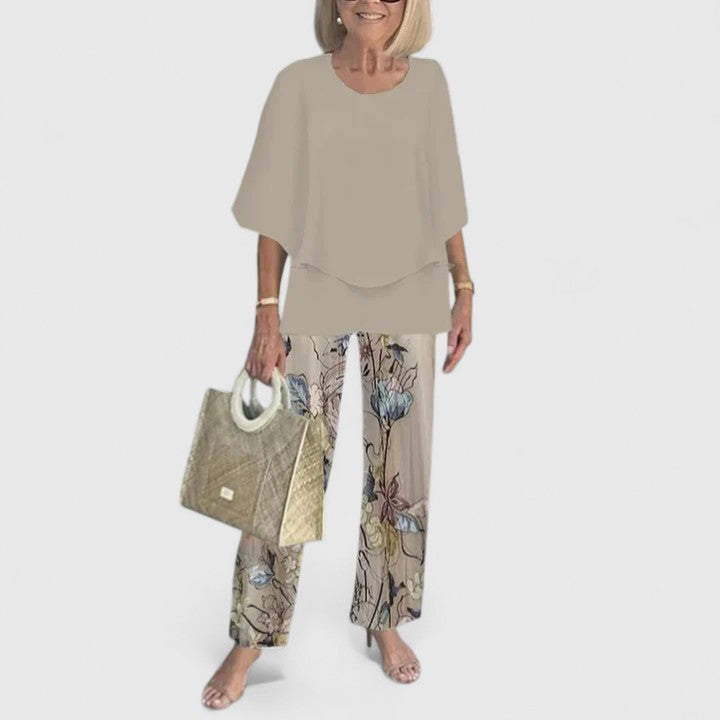Sophisticated Coordinated Two Piece Outfit Set for women | Eliana