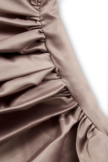 Champagne One-Shoulder Gown for women | Aurevina