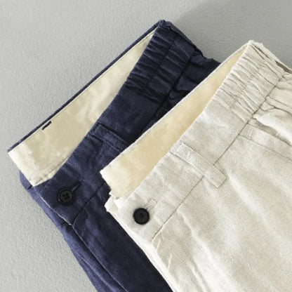 Lightweight tapered warm weather pants with soft waistband for men | Arvello