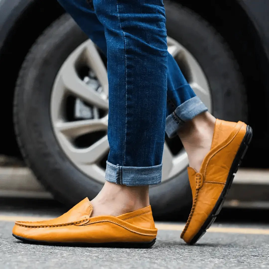 Classic Tuscan slip-on moccasin loafers for men | Matteo Bellucci -3