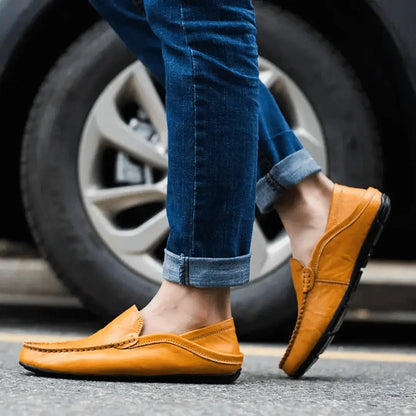 Classic Tuscan slip-on moccasin loafers for men | Matteo Bellucci -3