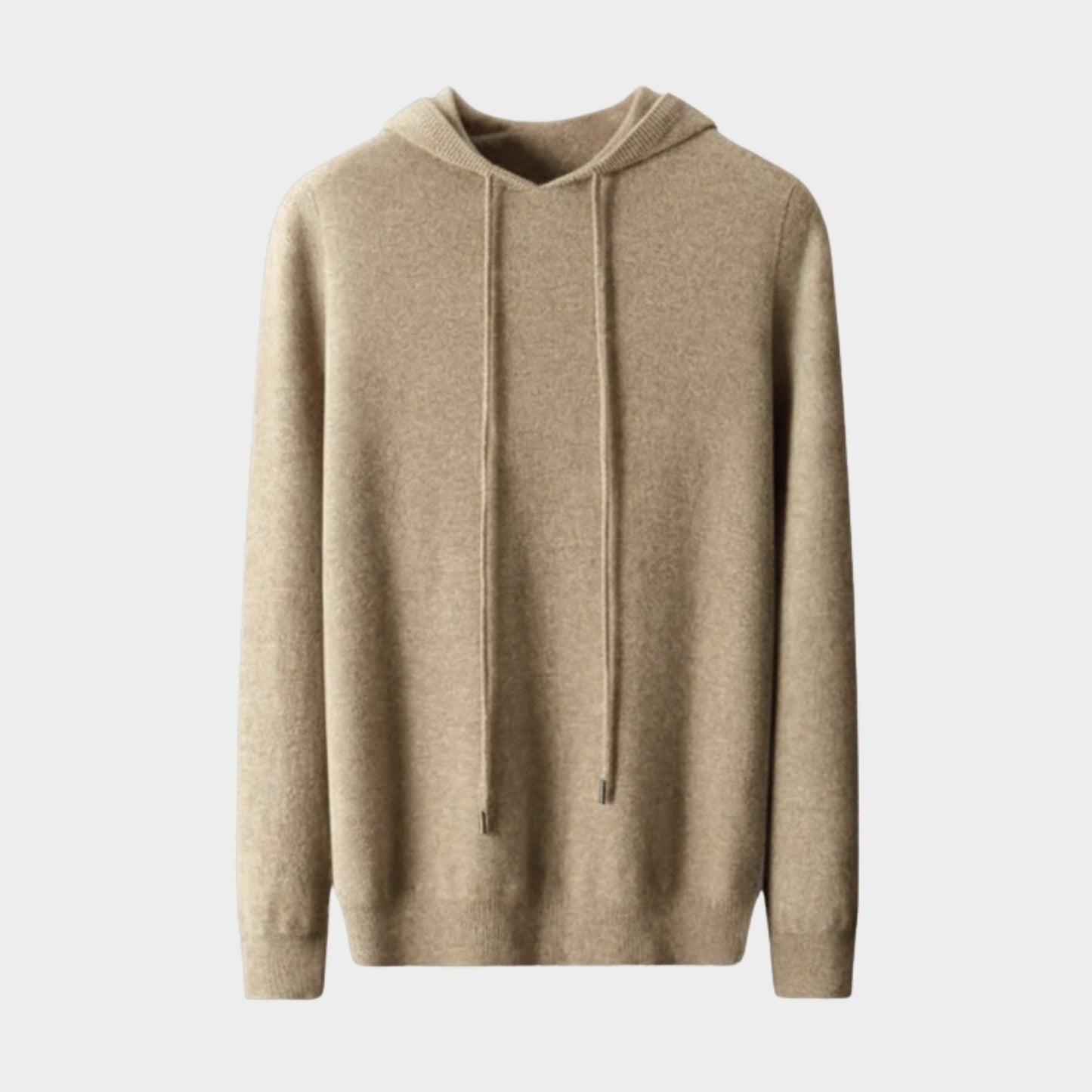 Lightweight structured knit hoodie with adjustable hood for men | Avenor