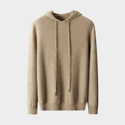 Lightweight structured knit hoodie with adjustable hood for men | Avenor