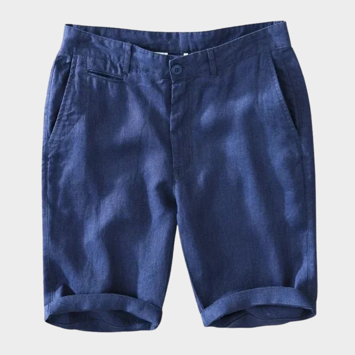 Lightweight relaxed fit summer shorts with rolled hem for men | Maro