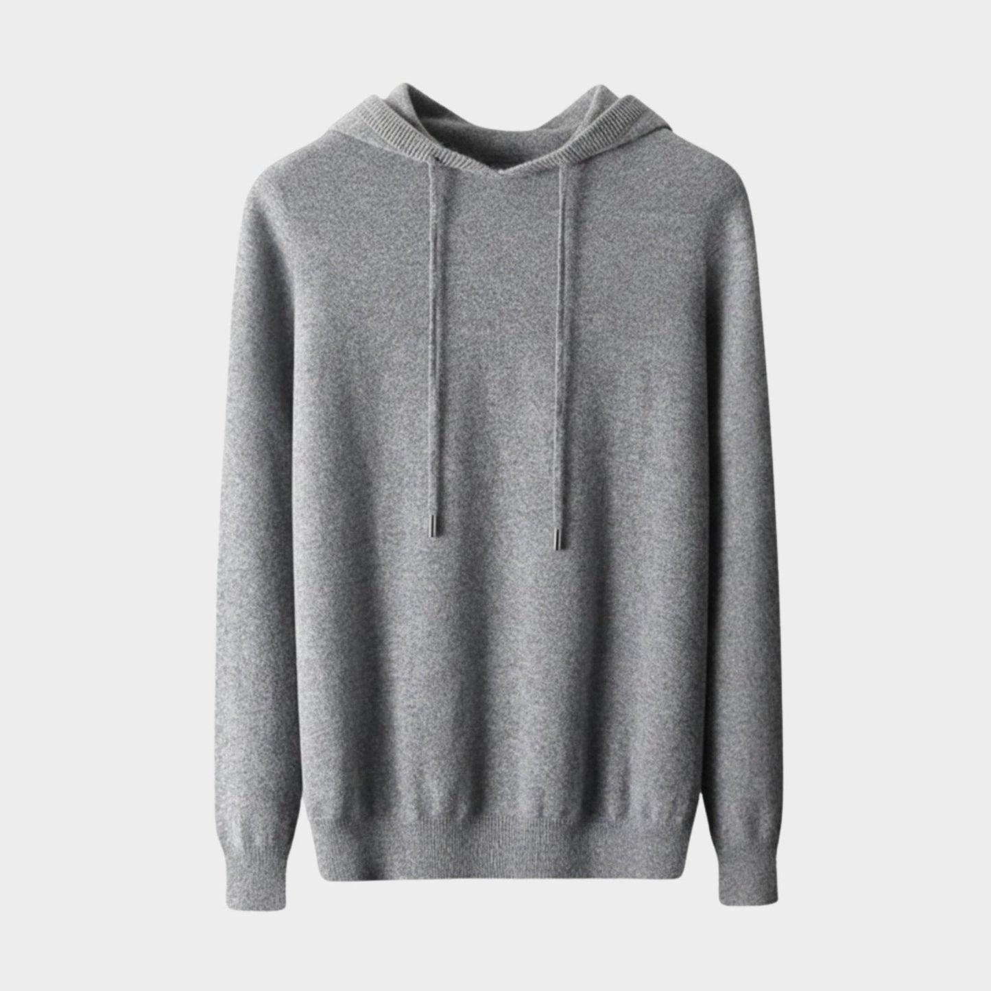 Lightweight structured knit hoodie with adjustable hood for men | Avenor