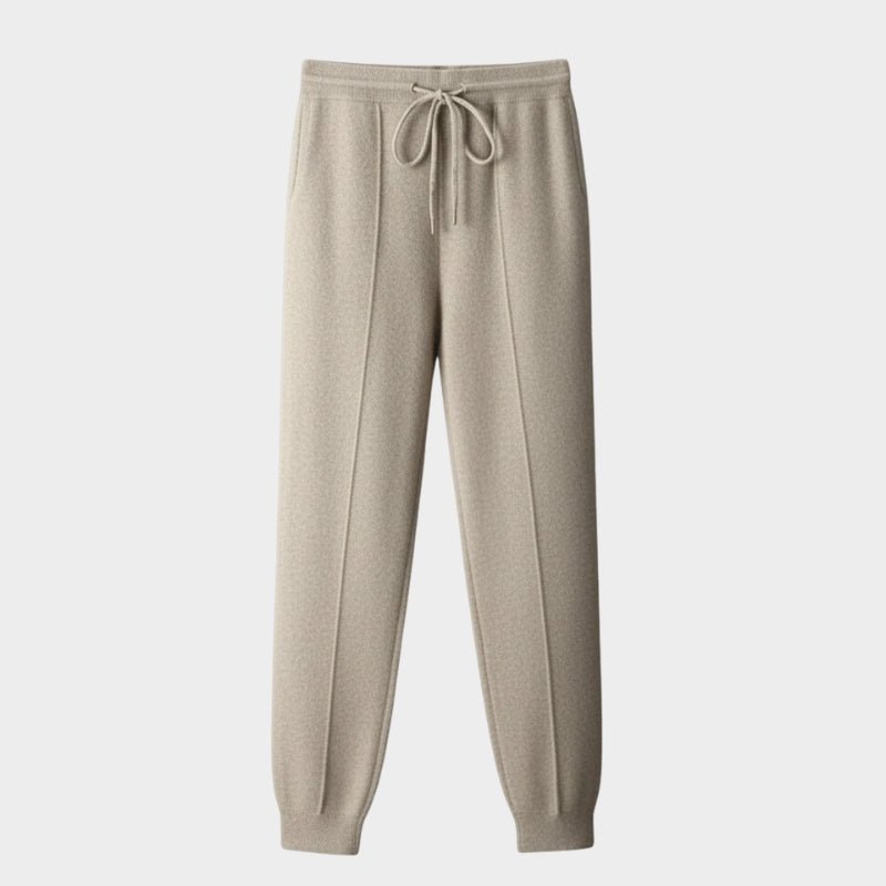 Relaxed tapered knit joggers with adjustable drawstring for men | Mirel