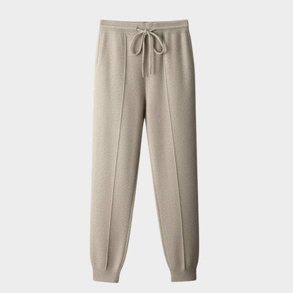 Relaxed tapered knit joggers with adjustable drawstring for men | Mirel