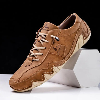 Classic Handcrafted Wavy Sole Shoes for men | Matteo