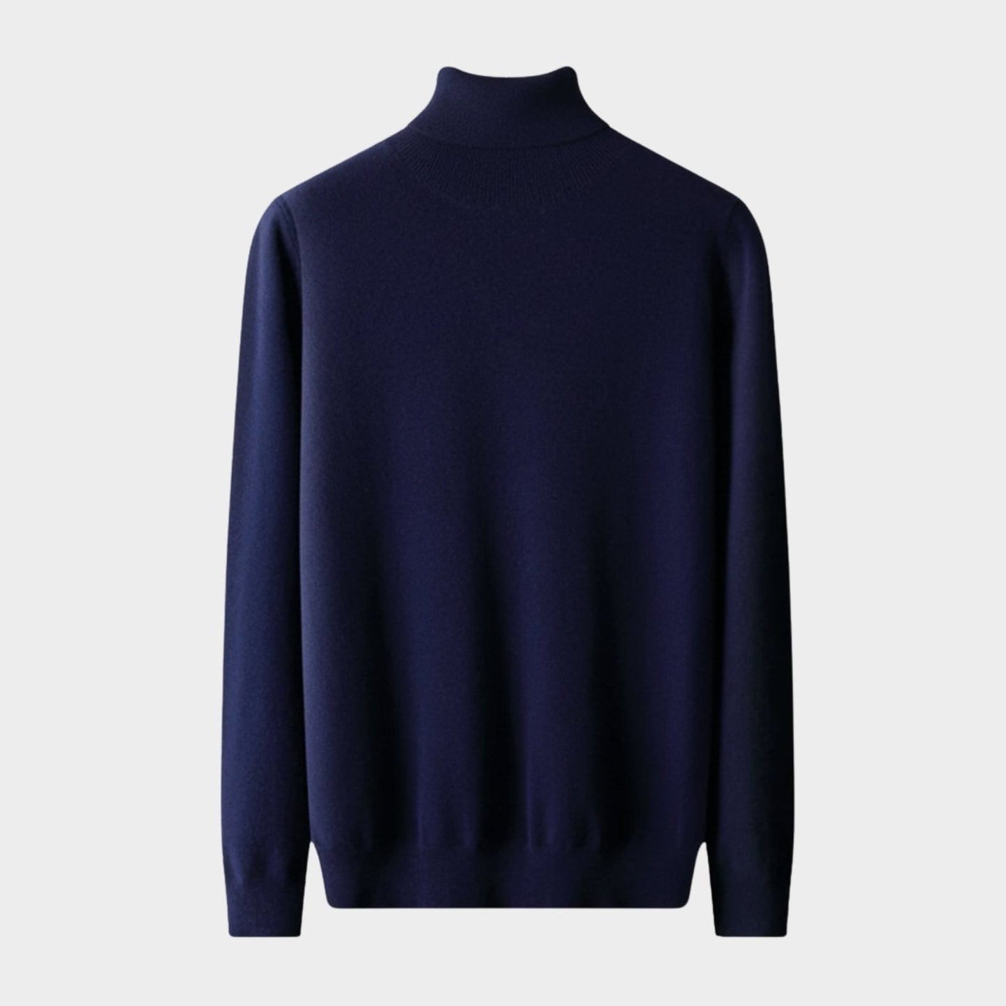 Lightweight refined knit turtleneck sweater with tailored fit for men | Sorren
