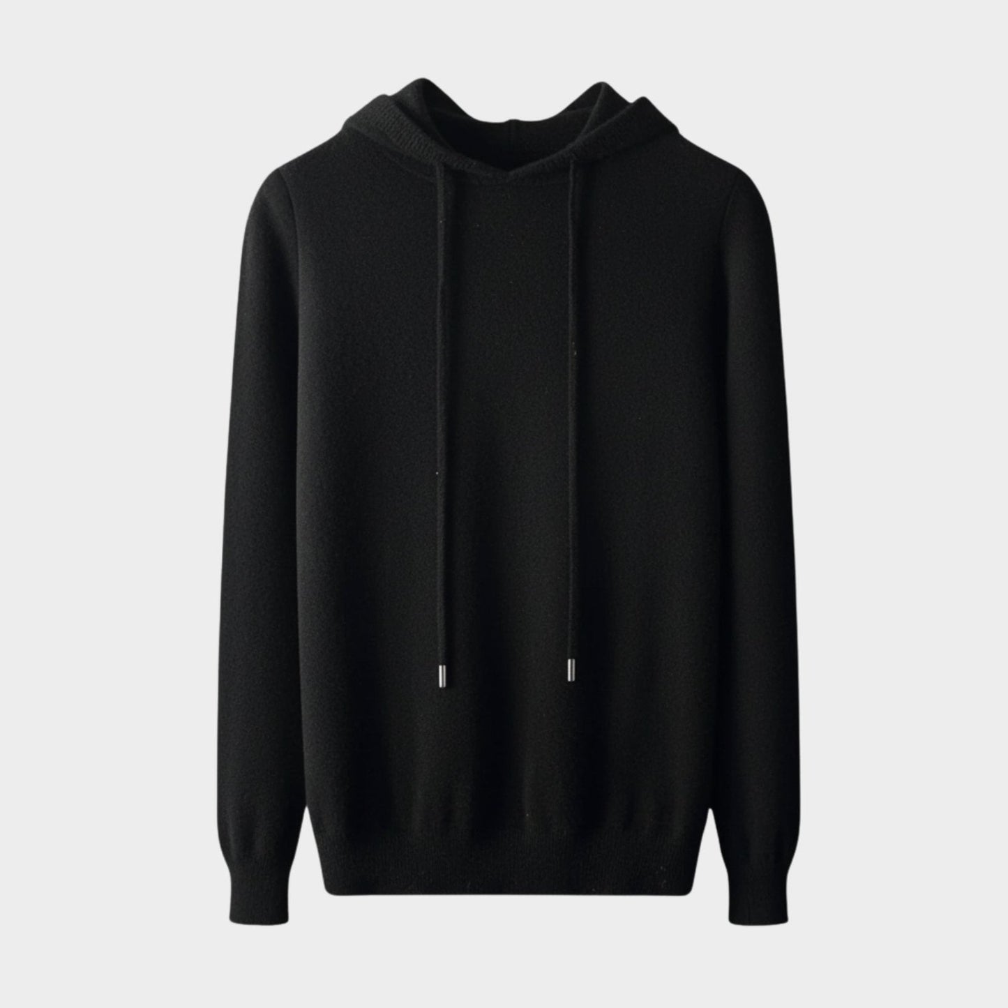 Lightweight structured knit hoodie with adjustable hood for men | Avenor