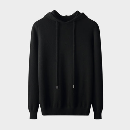Lightweight structured knit hoodie with adjustable hood for men | Avenor