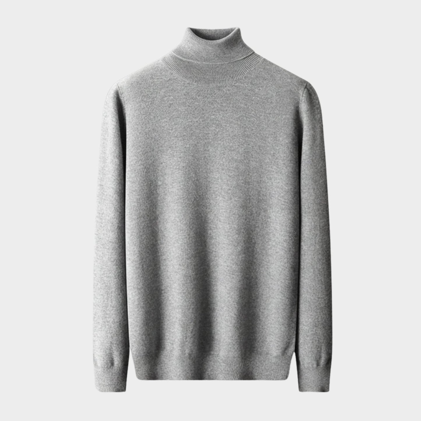 Lightweight refined knit turtleneck sweater with tailored fit for men | Sorren