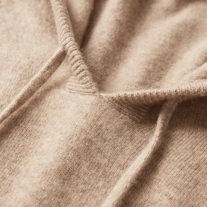 Lightweight structured knit hoodie with adjustable hood for men | Avenor