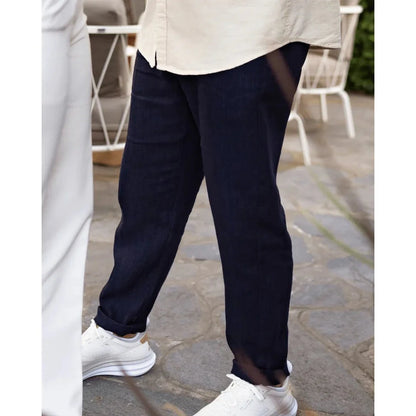 Lightweight tapered warm weather pants with soft waistband for men | Arvello