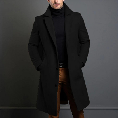 Classic warm timeless wool winter coat for men | William -1