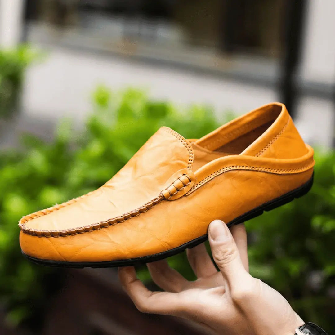 Classic Tuscan slip-on moccasin loafers for men | Matteo Bellucci -5