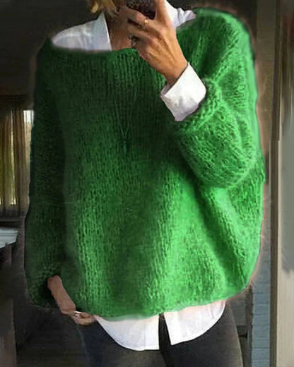 Cosy long-sleeve knit sweater for women | Abigail -3