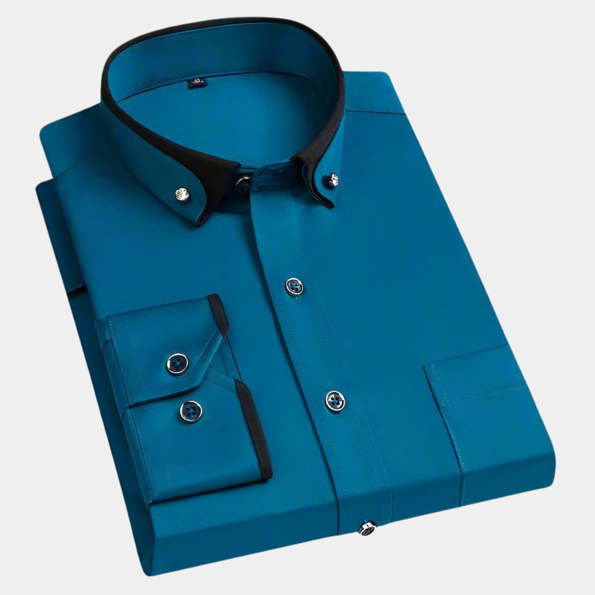 Classic long-sleeve signature shirt for men | Duvane -8