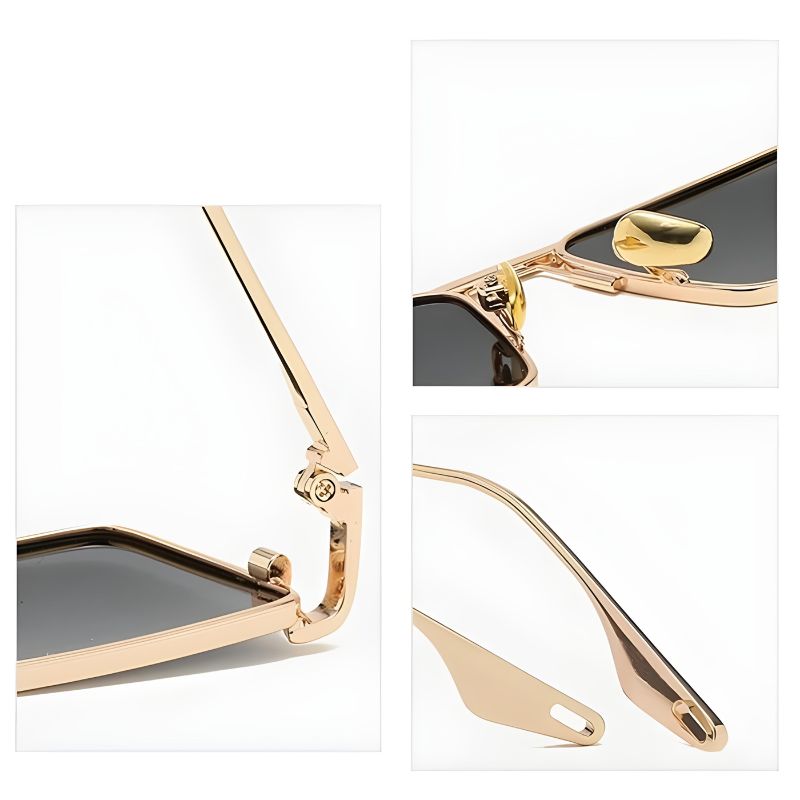 Square frame polarised UV400 sunglasses for men | Avant -9