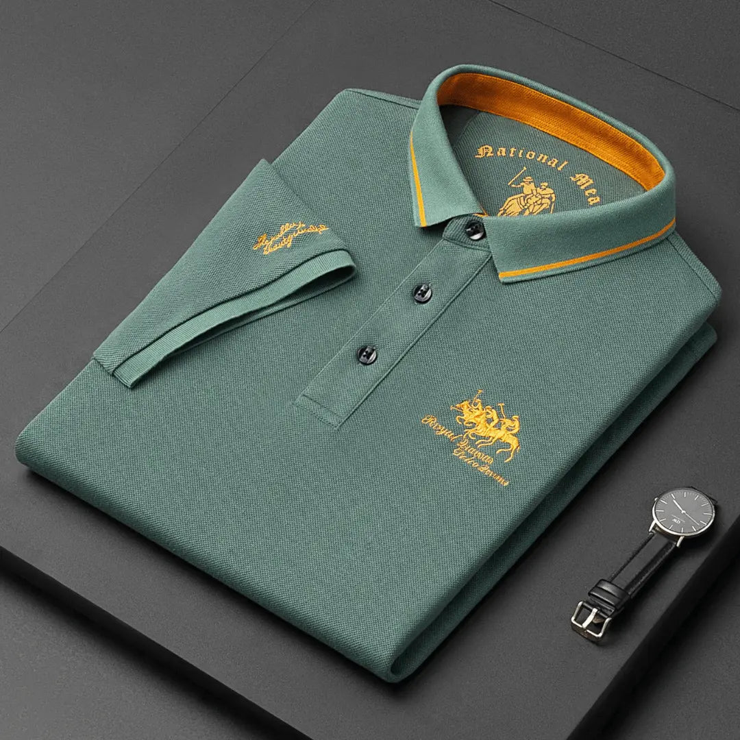 Classic breathable everyday polo shirt for men | Kaito -5